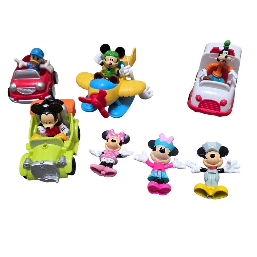 Disney Mickey and Friends Vehicle Playset - Red, Yellow, Green
